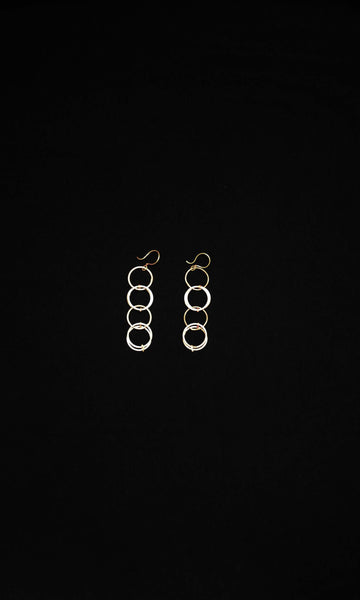 x24 Atasuta Earrings | Costume Jewellery | Alloy Of Silver & Nickel | Rustic Finish | Ready To Ship